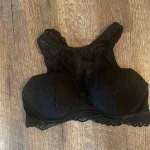 Black lace bralette